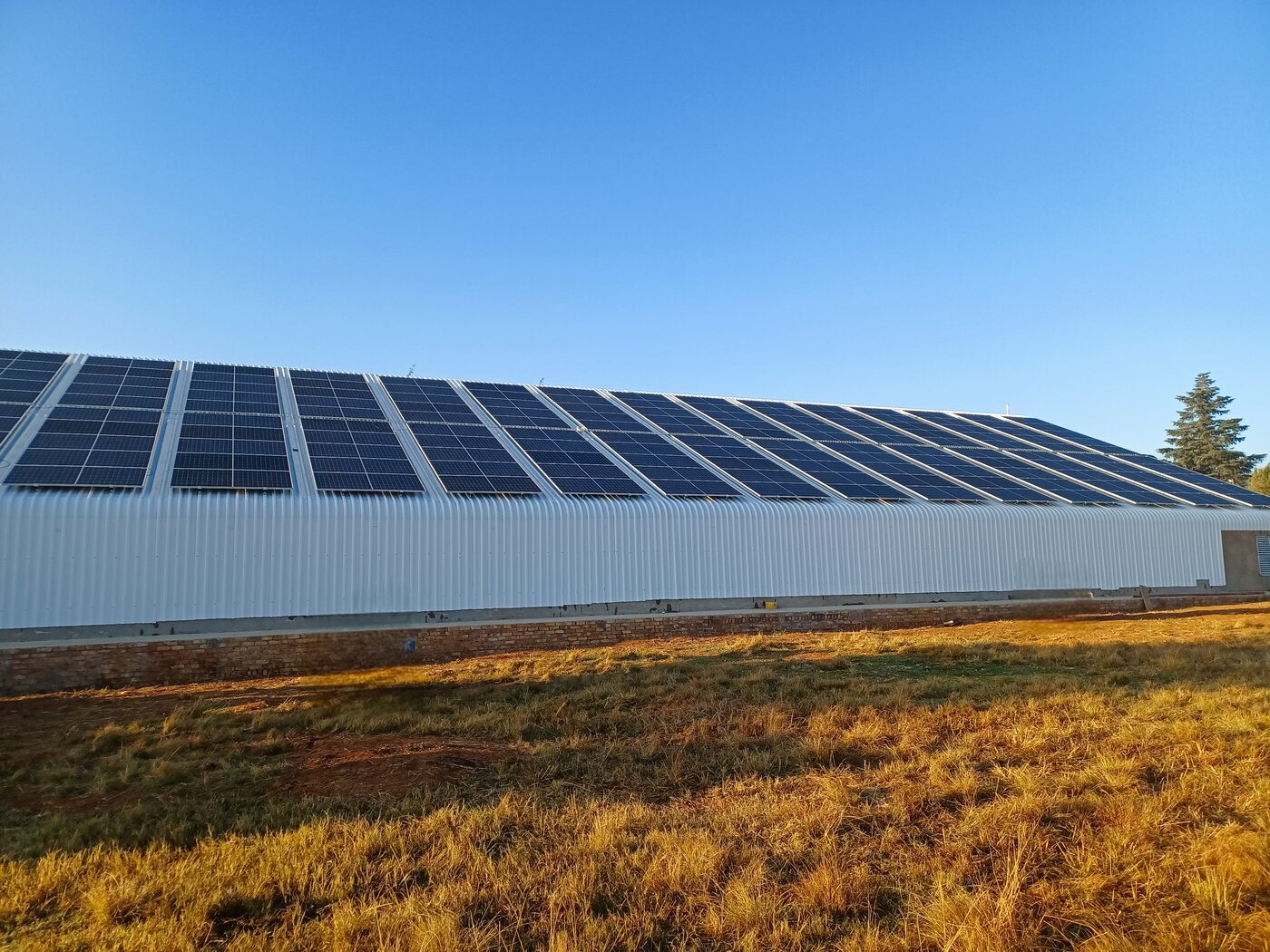 Commercial solar installation